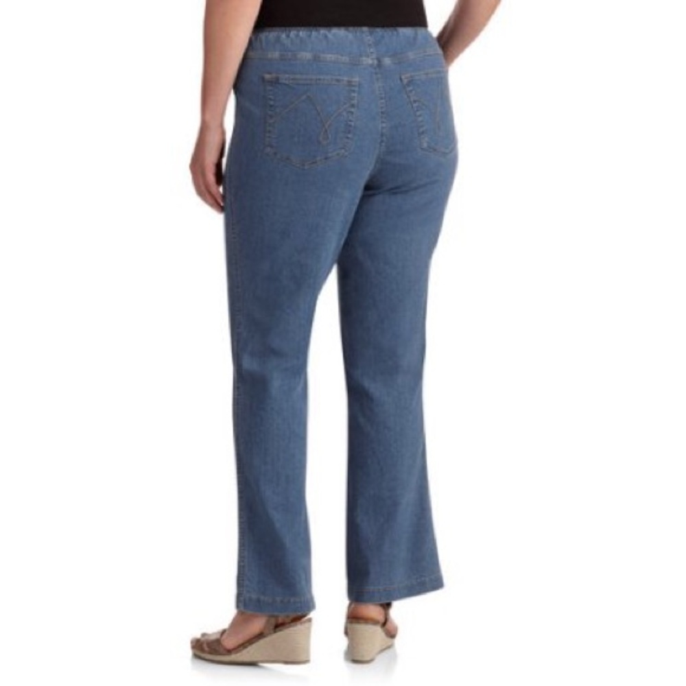 Just My Size 4X Pull-On Bootcut Jeans 26/28W Plus Size Denim